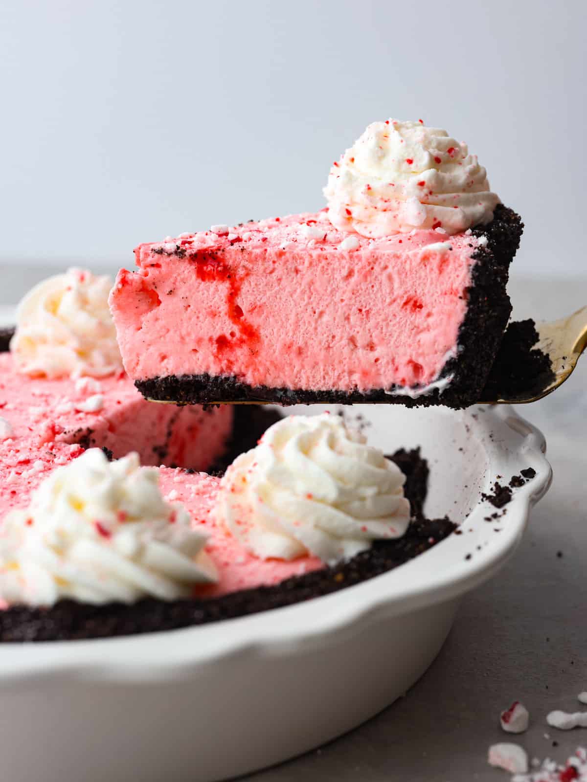 Peppermint Pie with an Oreo Crust