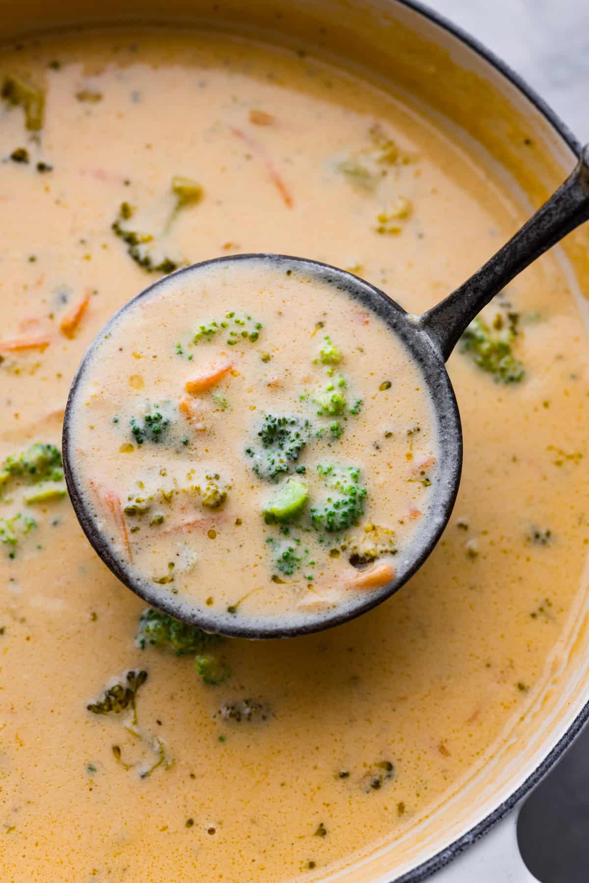 The Best Broccoli Cheese Soup