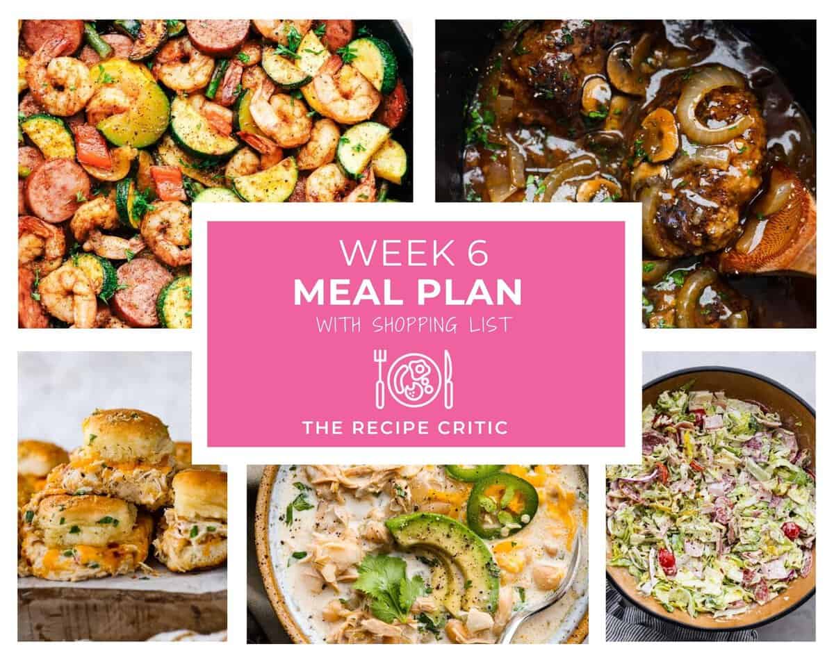 Weekly Meal Plan #6
