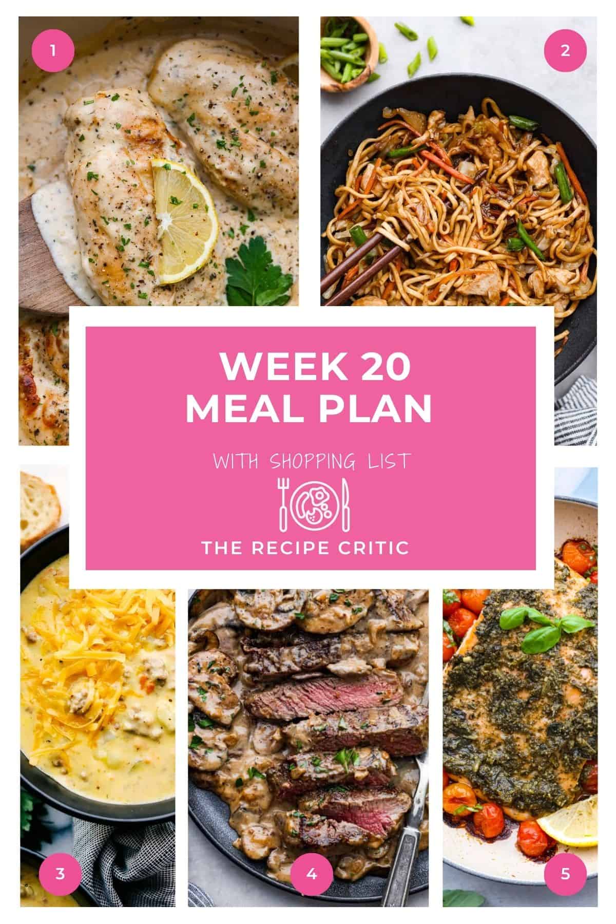 Weekly Meal Plan #20