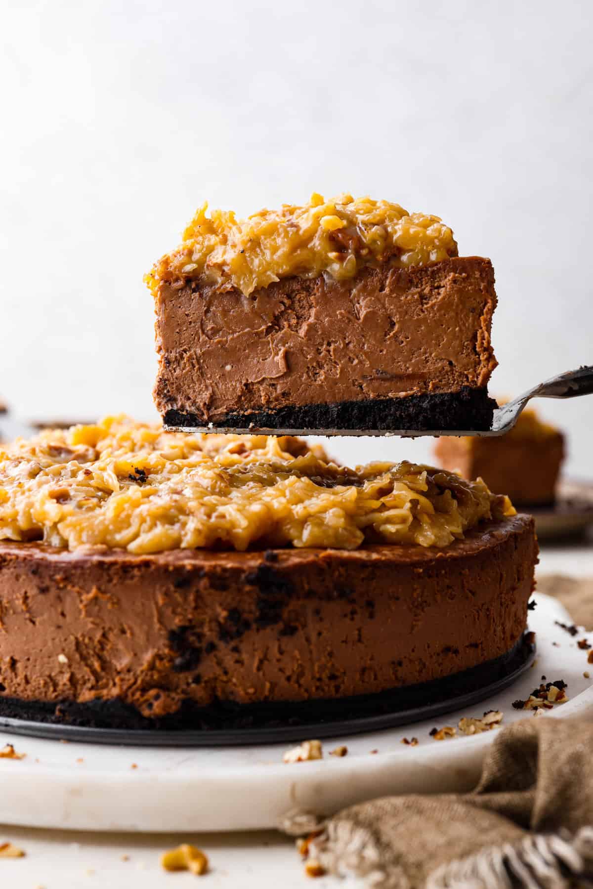 German Chocolate Cheesecake