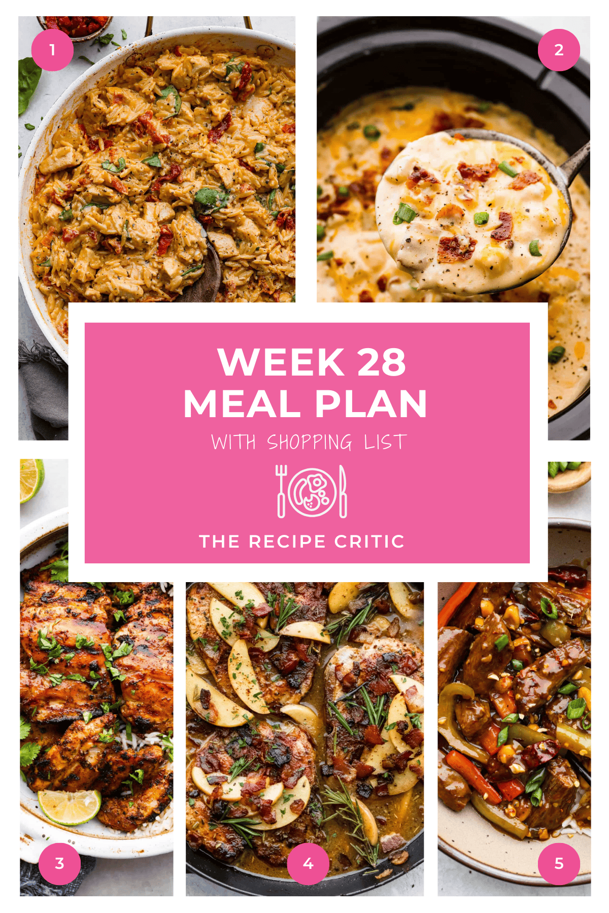 Weekly Meal Plan #28