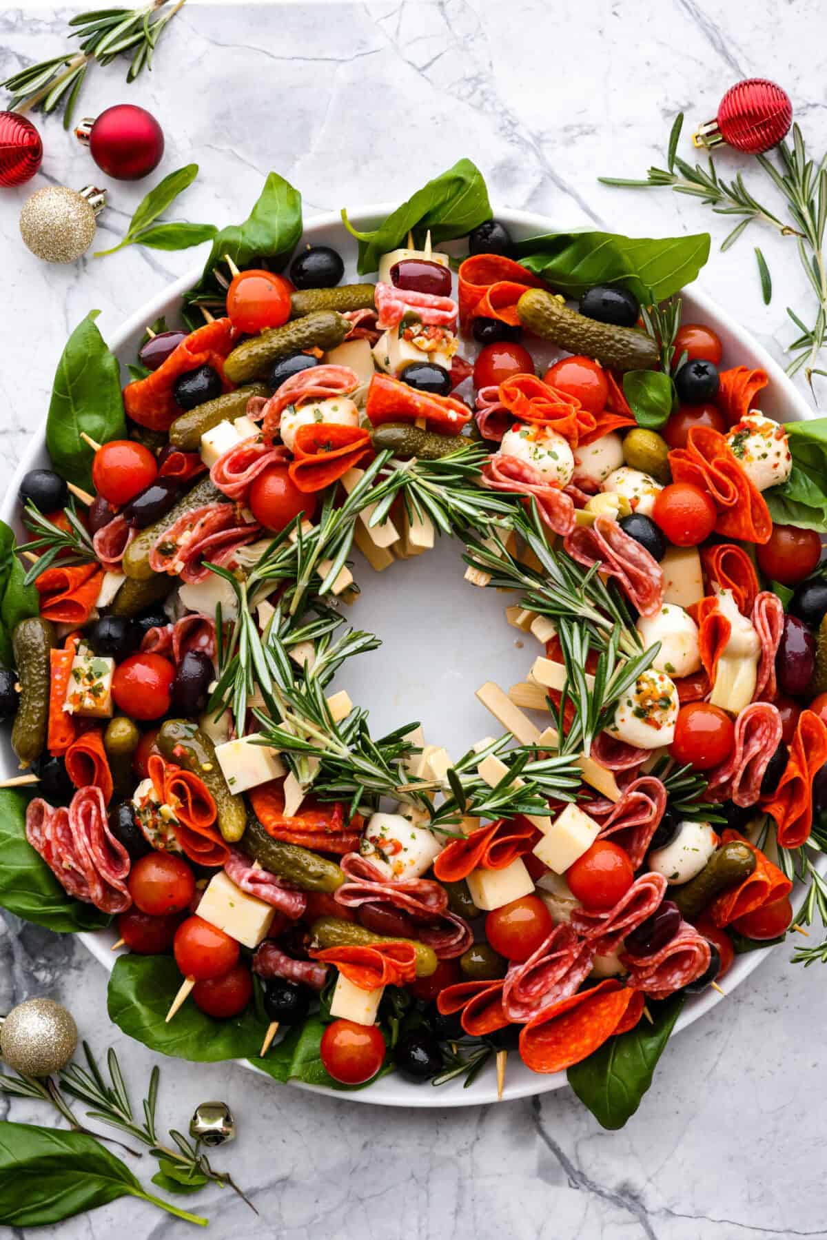 Antipasto Charcuterie Wreath